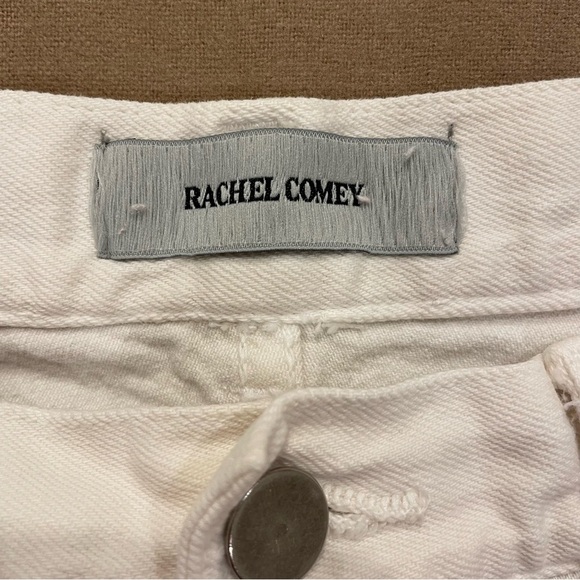 Rachel Comey White Lightly Distressed Straight Leg Jeans Size 8 - Picture 7 of 13